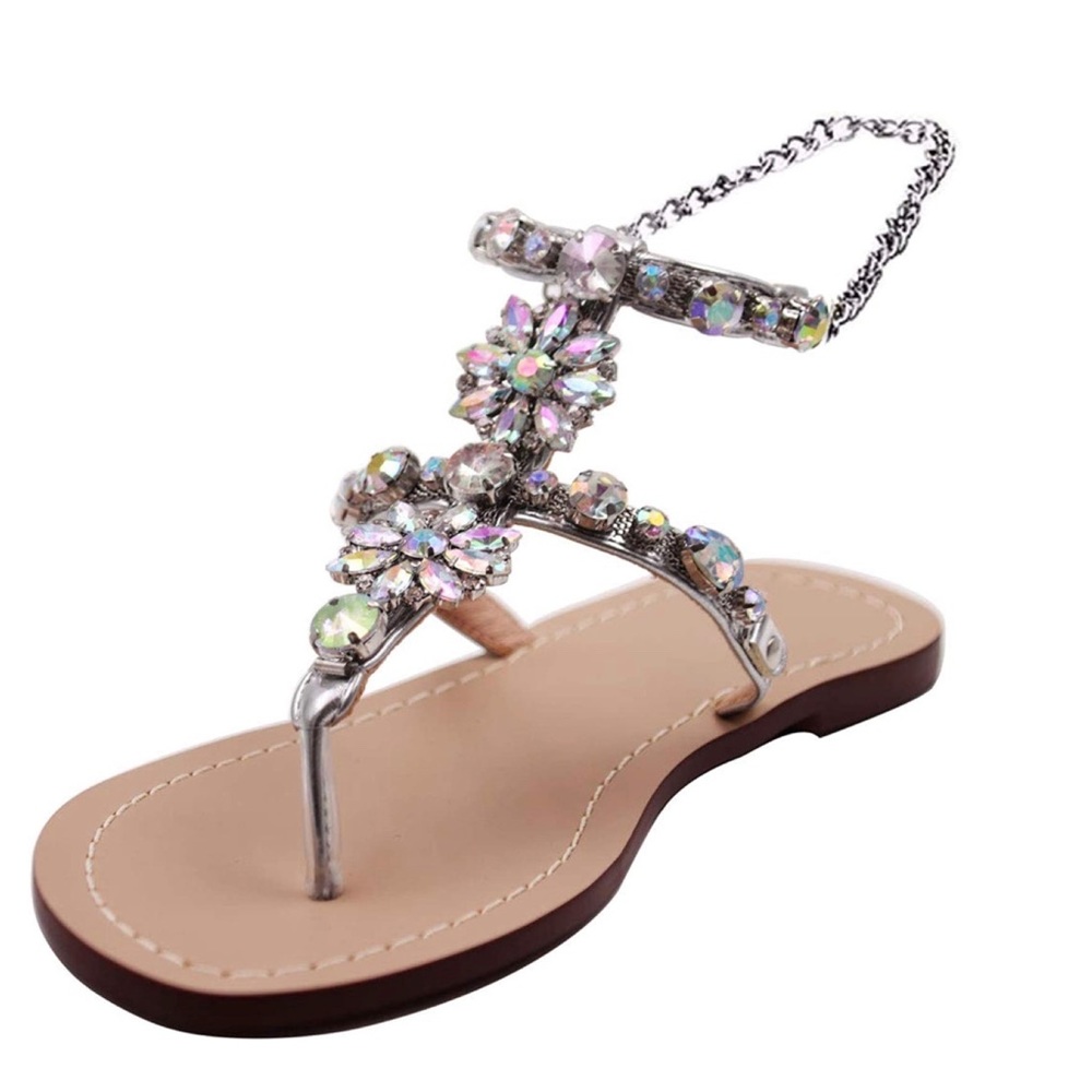 Rhinestone Gladiator Sandals